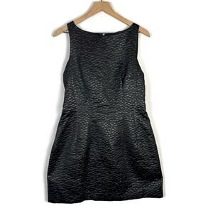 Portman’s Signature Bubble Print Little Black Mini Dress, Size US 8/AUS 12